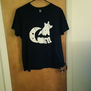 Wolf/ Moon Graphic Tee